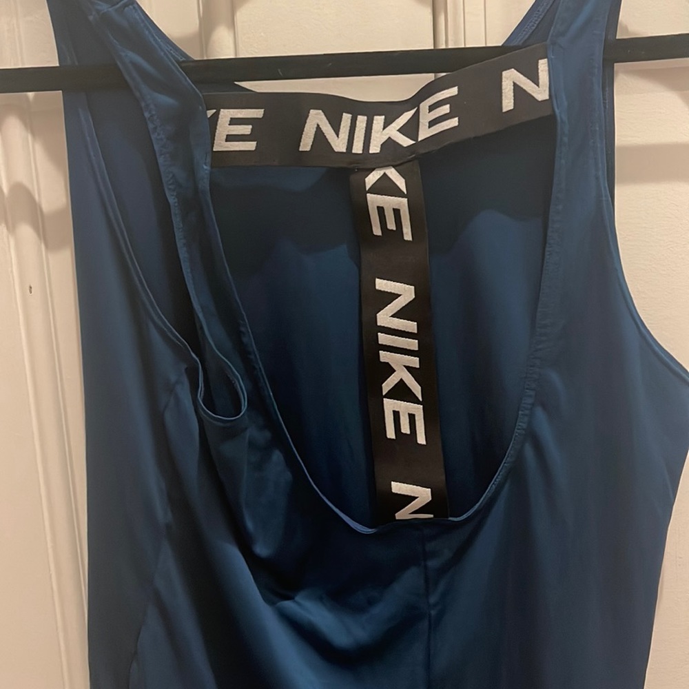 Nike Blue Tank top with logo feature womens L
